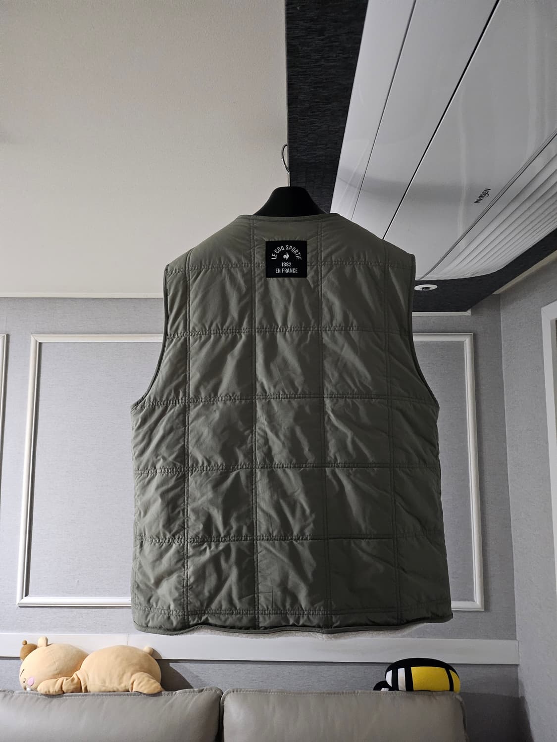 [거의 새것] 르꼬끄 리버서블 양면 퀼팅 패딩 조끼 베스트 상품이미지2