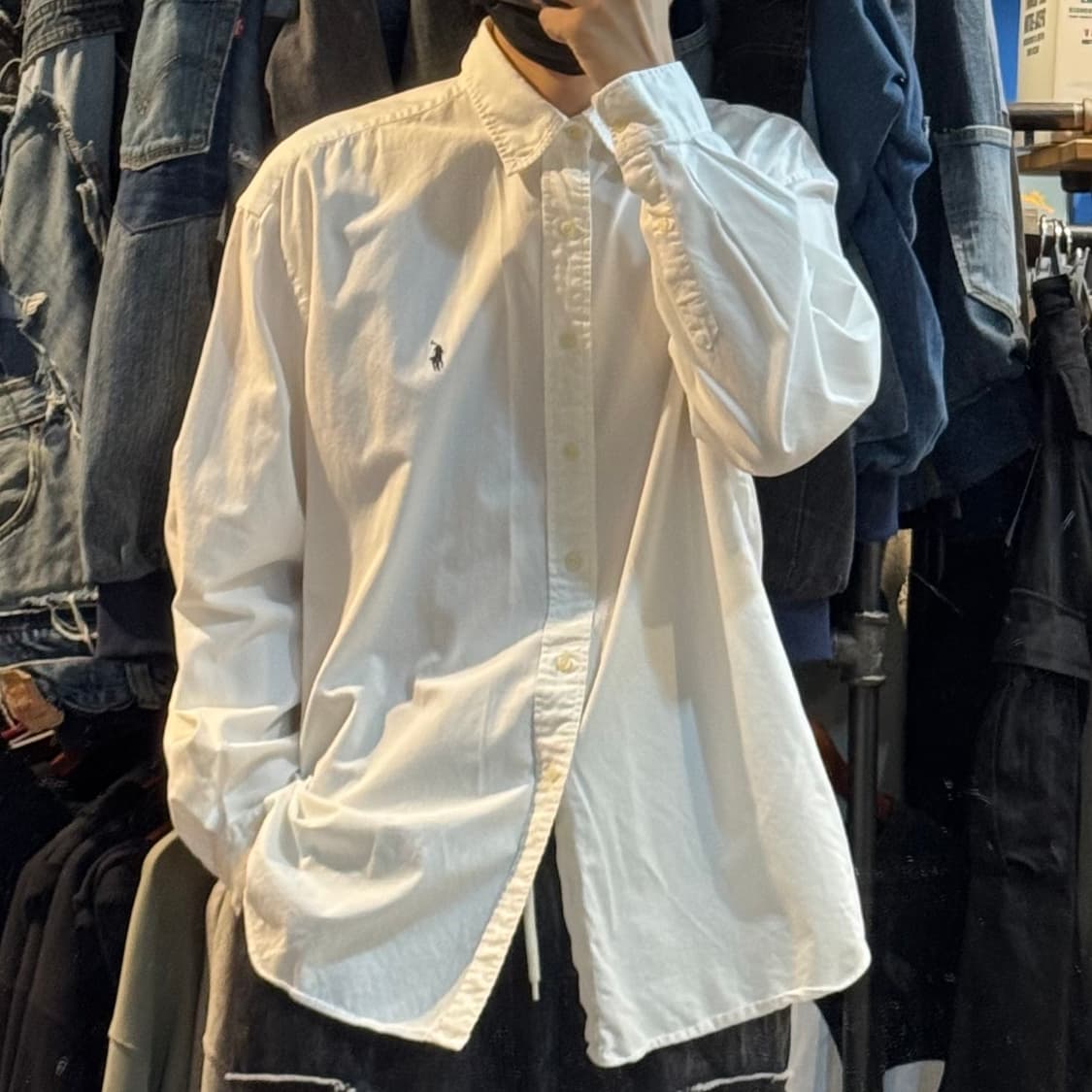 [No.9]Polo 폴로 화이트 긴팔셔츠 상품이미지3