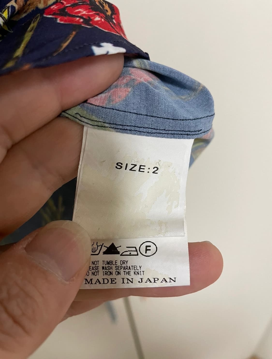 Yoshio kubo 프린트 셔츠 size 2 상품이미지4