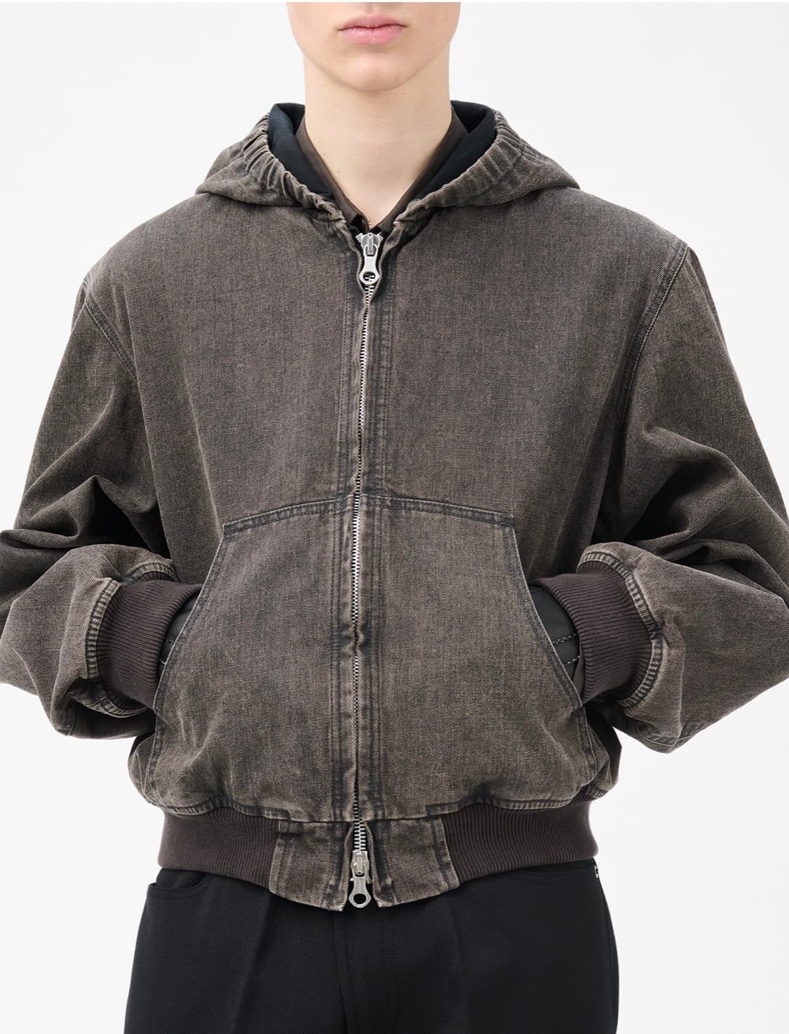 아워레가시 뱅크 자켓 블랙 빈티지 워싱 상품이미지2