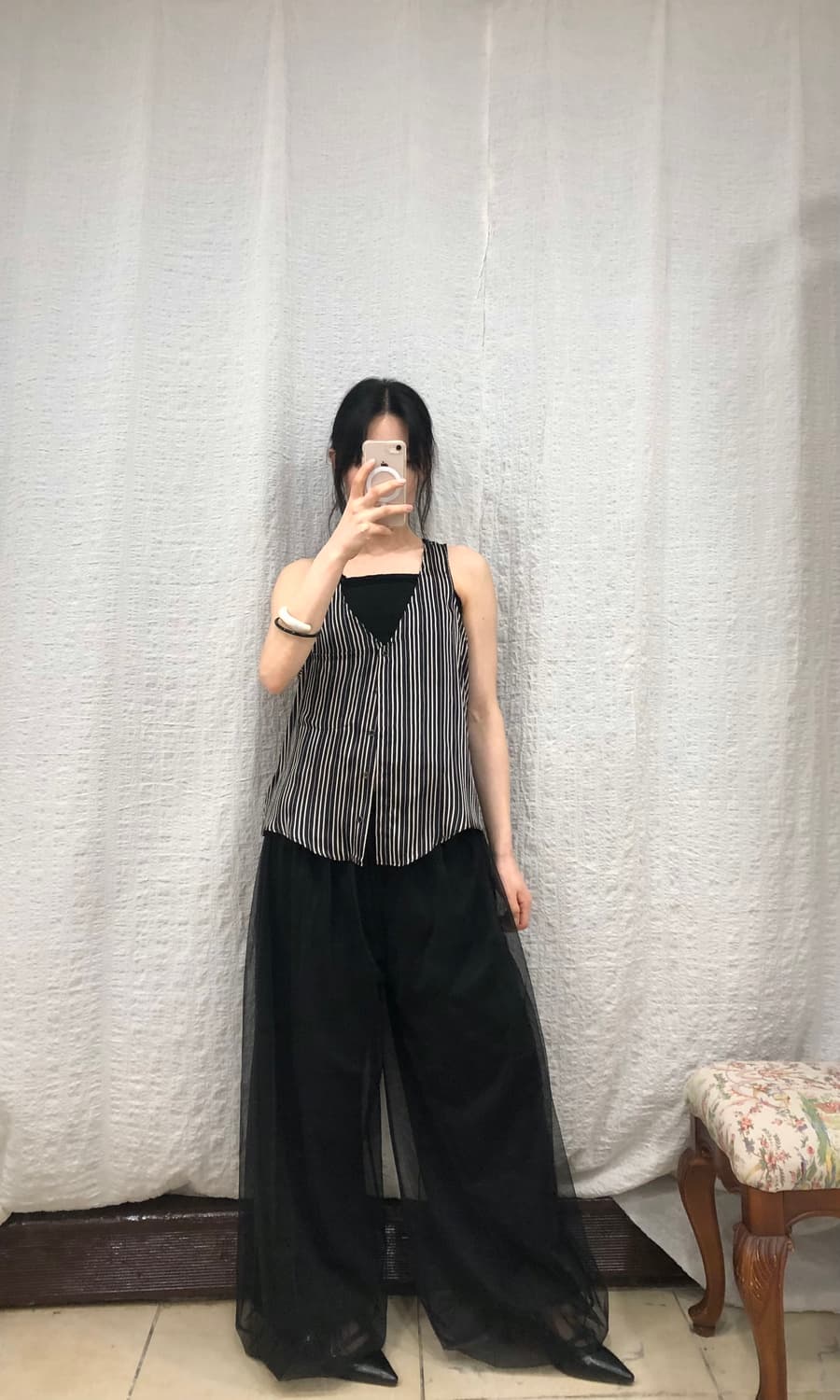 Stripe chic summer vest  상품이미지2