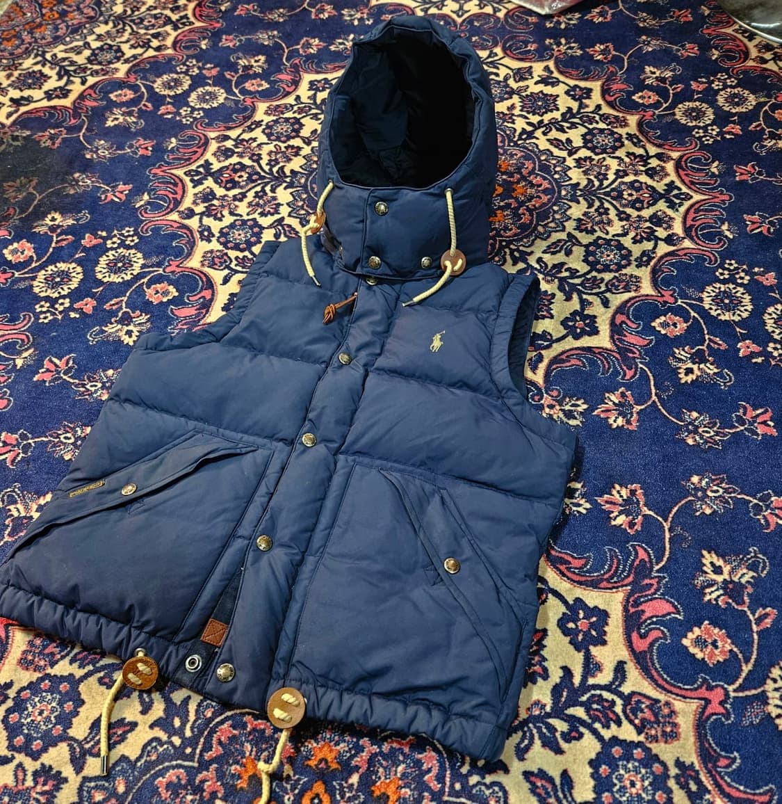 폴로랄프로렌 덕다운 후드 패딩 베스트 상품이미지1