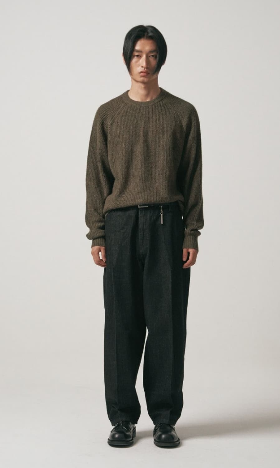 노이어 와이드 블랙진 48 상품이미지9