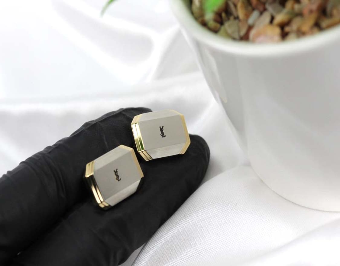 입생로랑 A-등급 남자 명품 커프스 빈티지 1% 할인 상품이미지4