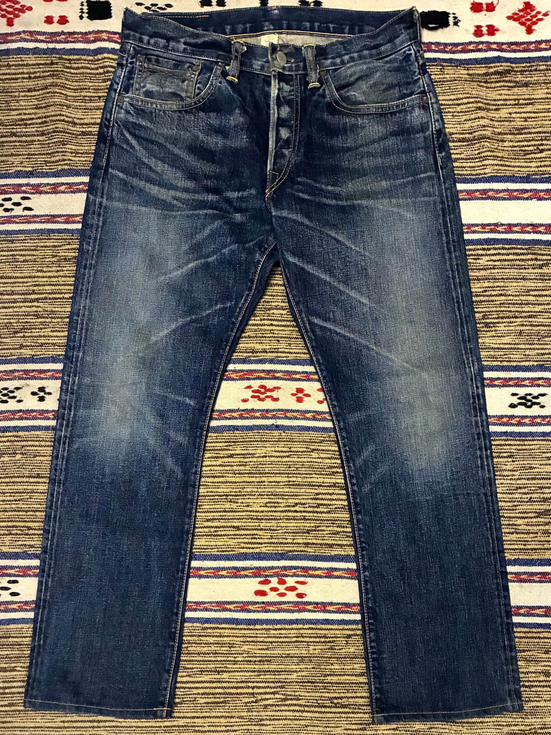 (32)RRL 더블알엘 슬림핏 캐니언 워싱 셀비지데님 청바지  상품이미지1