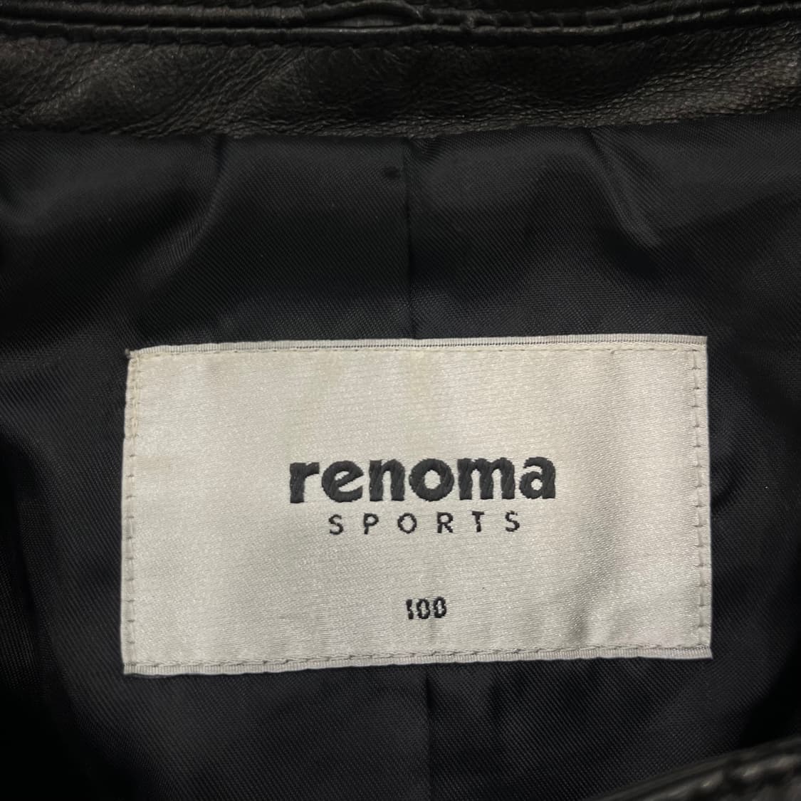 100 레노마 양가죽 퀄팅 레더 가죽 자켓 상품이미지5