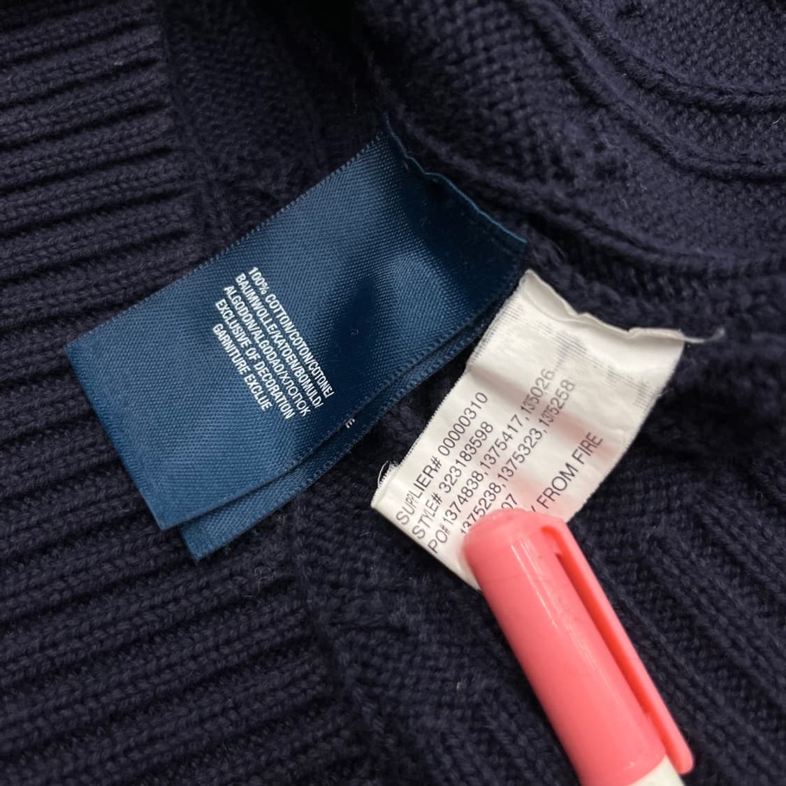 폴로 랄프로렌 레드포니 딥블루 니트 XL 상품이미지5