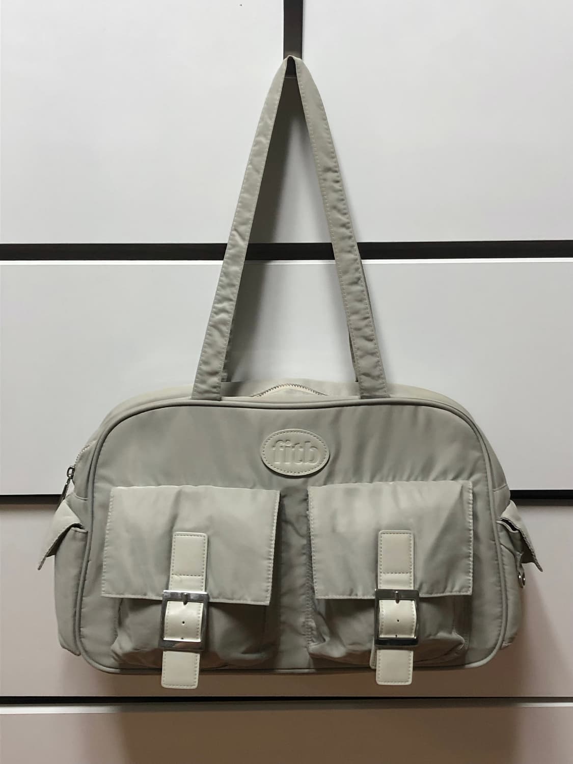 PK Shoulder Bag (nylon)(light grey) 상품이미지3