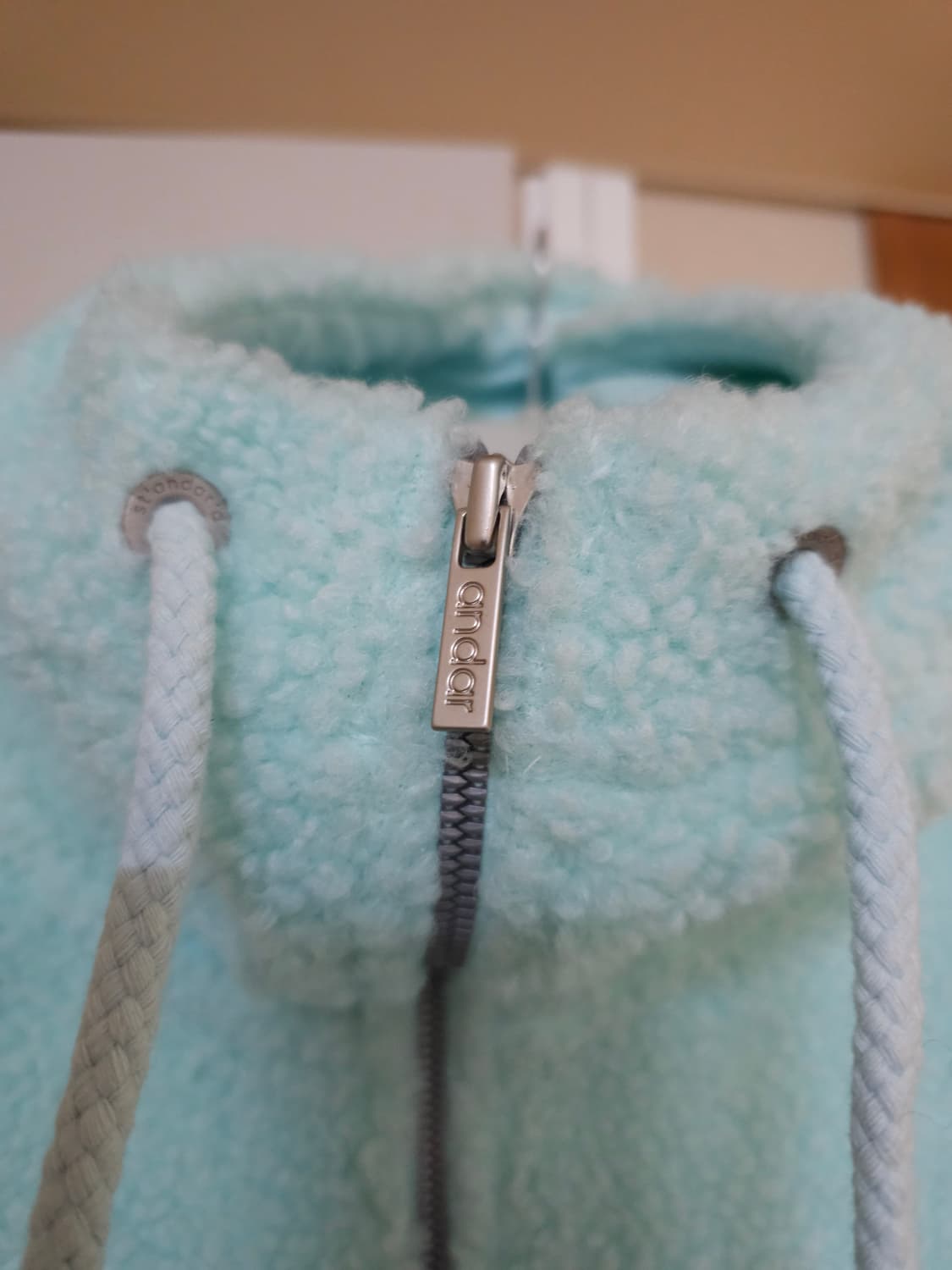 안다르 플리스 후드티 민트 2사이즈 상품이미지4