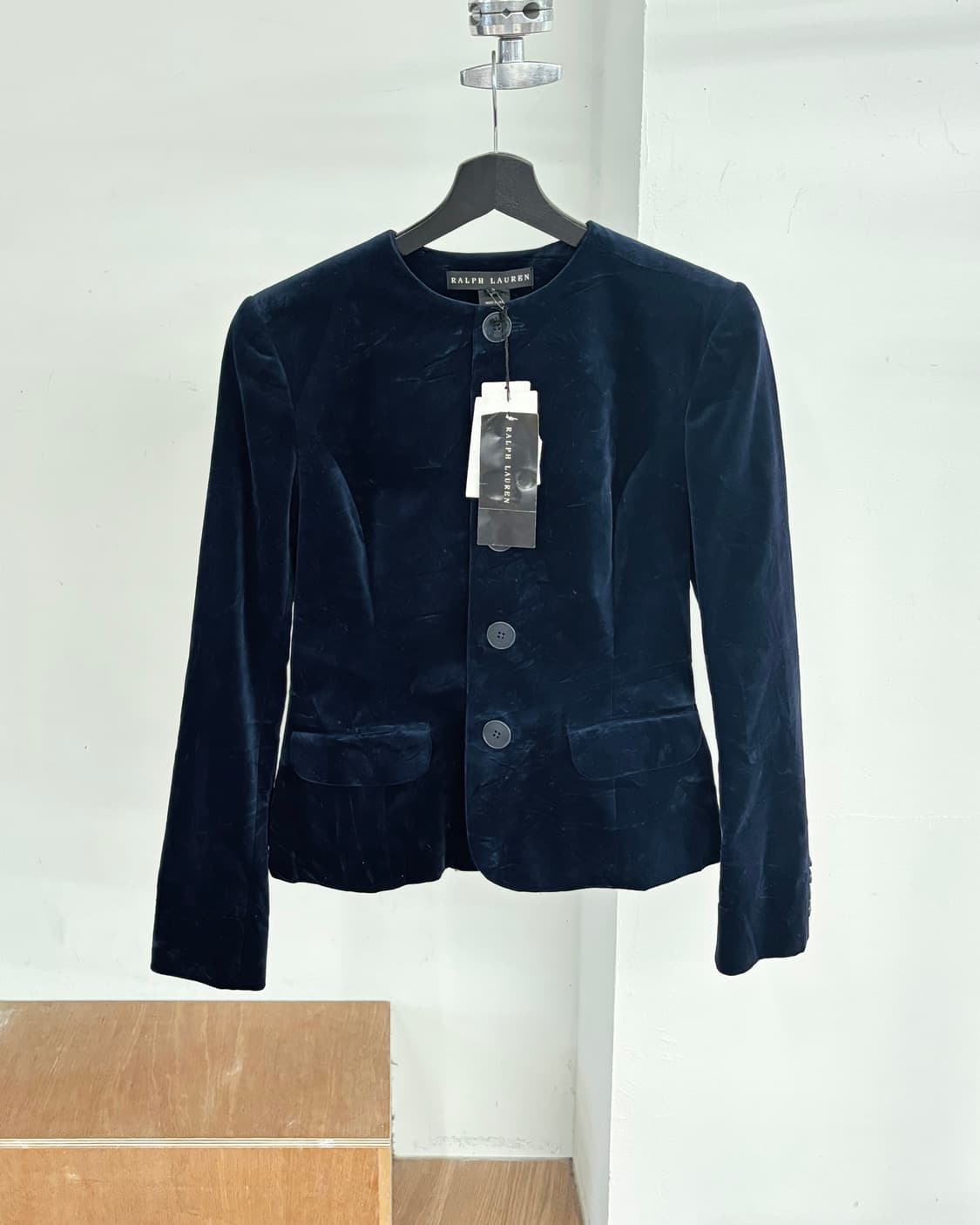 랄프 로렌 블랙 라벨 네이비 벨벳 자켓 상품이미지1