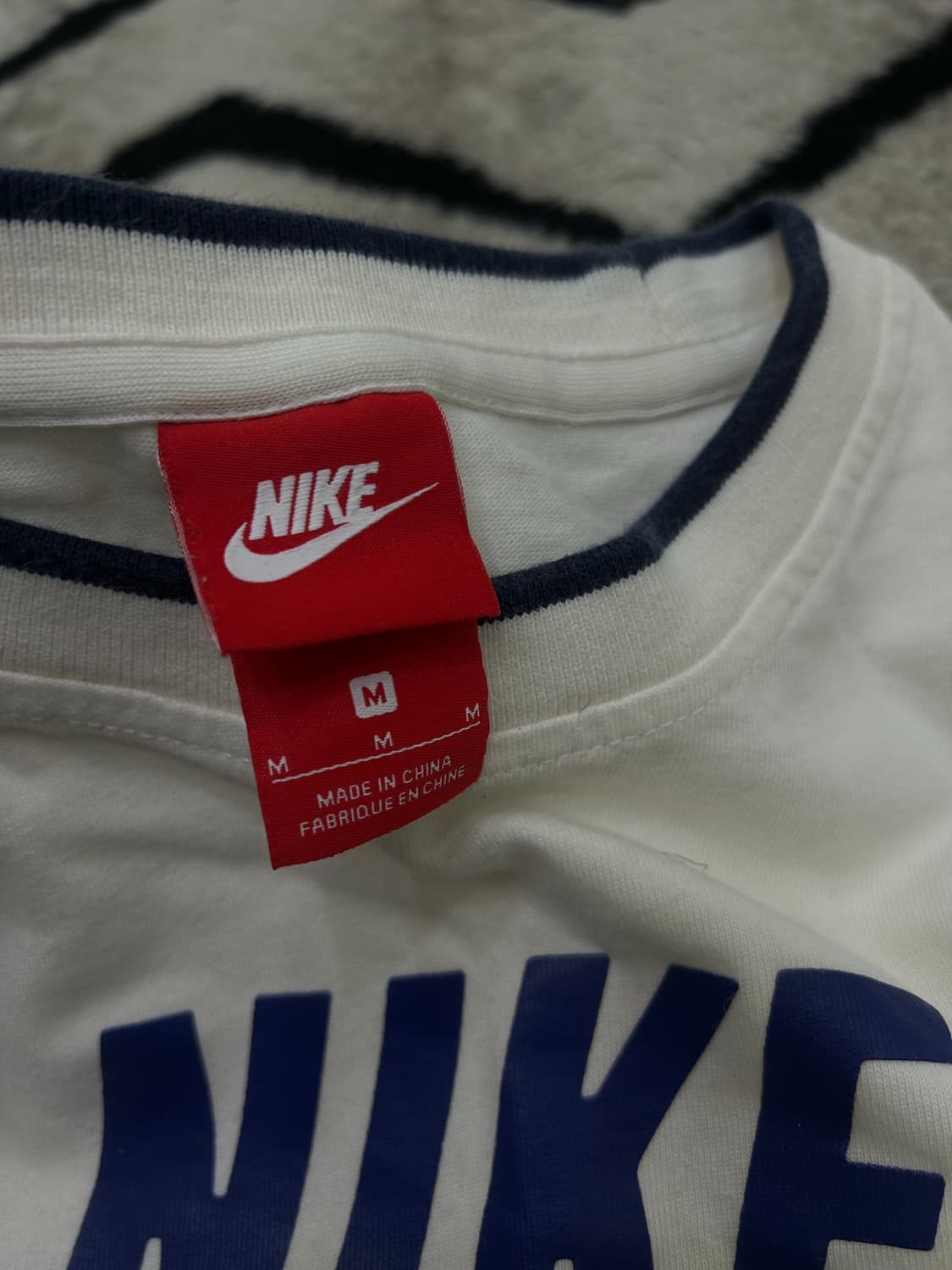 [M]나이키 크롭 레귤러핏 반팔/아이보리 상품이미지3