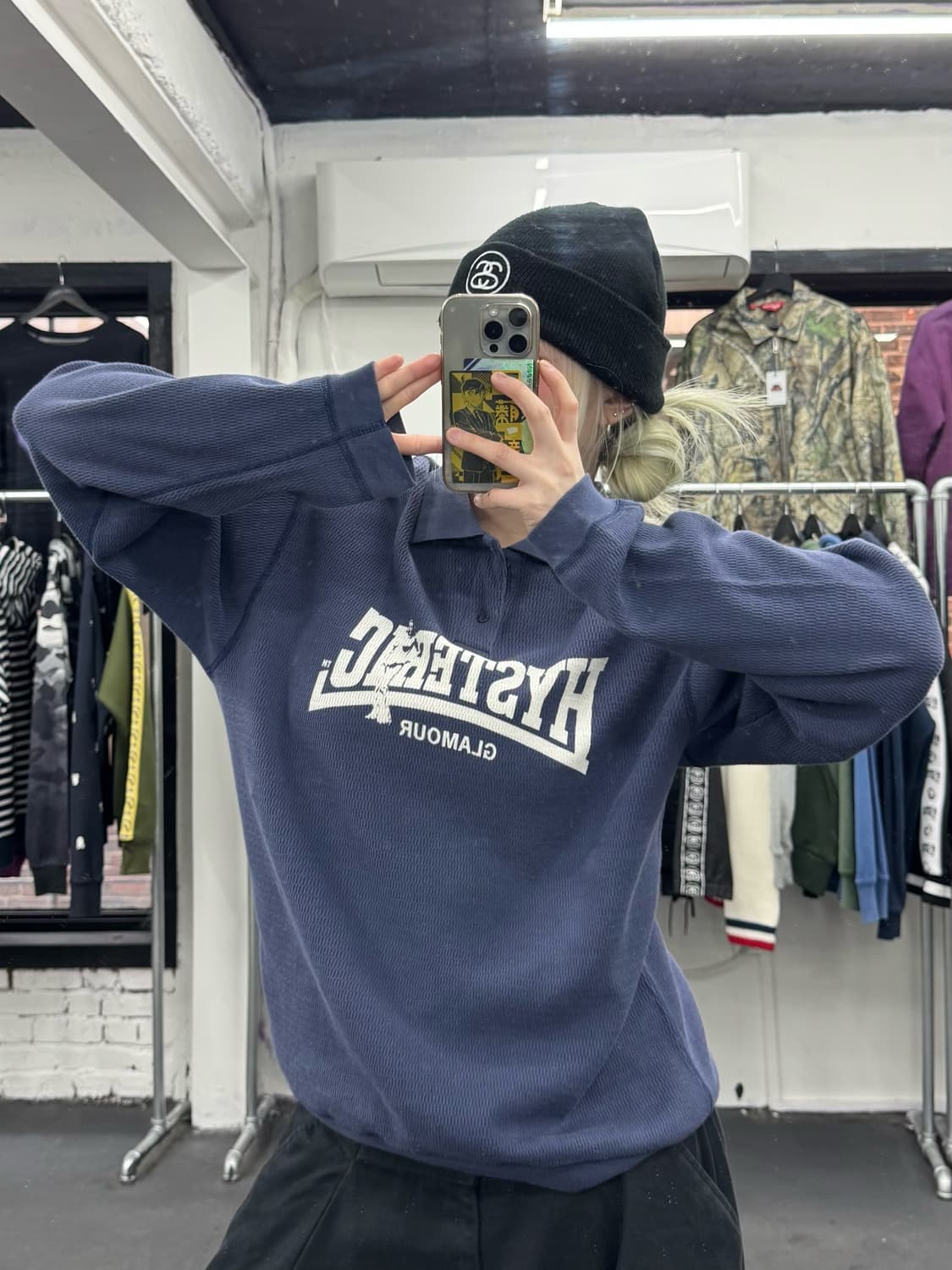 히스테릭 글래머 컴프레션 와플 롱슬리브 상품이미지4