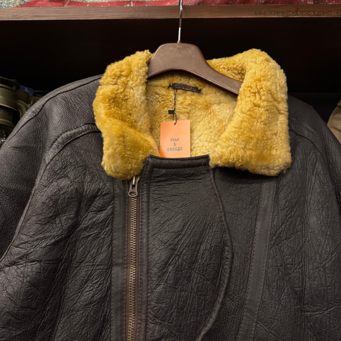 Vintage 리얼 양가죽 레더 빈티지 무스탕 B-3 쉽스킨 N139 상품이미지3