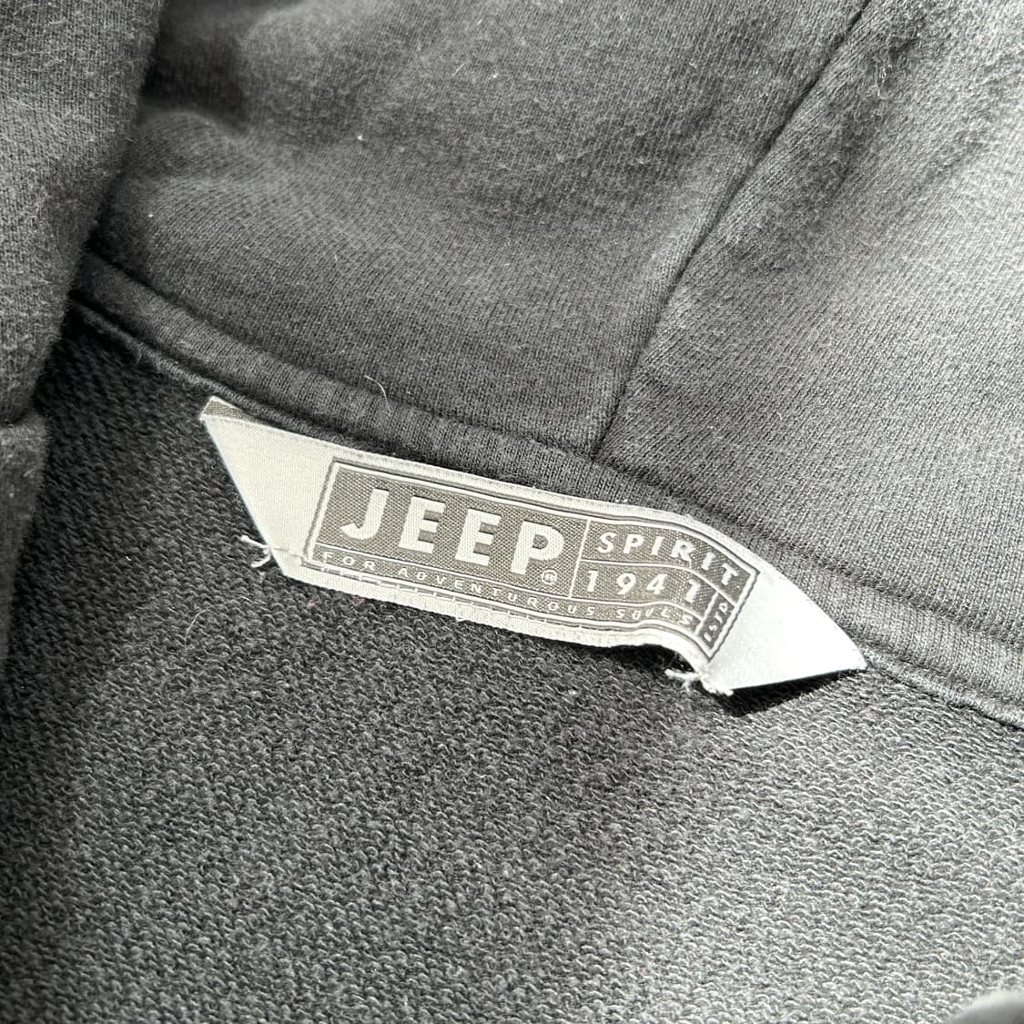 Jeep 블랙 레터링 후드집업 상품이미지6