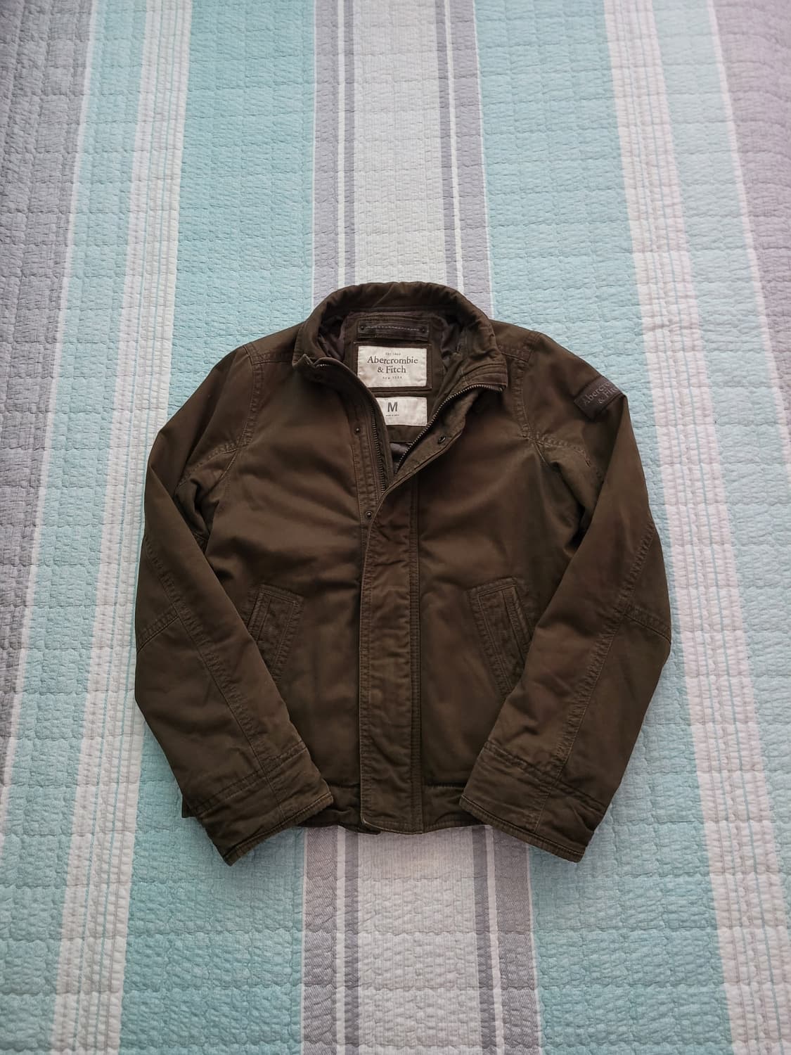 아베크롬비. 밀리터리 간절기 누빔안감 야상자켓. M 100사이즈. 상품이미지2