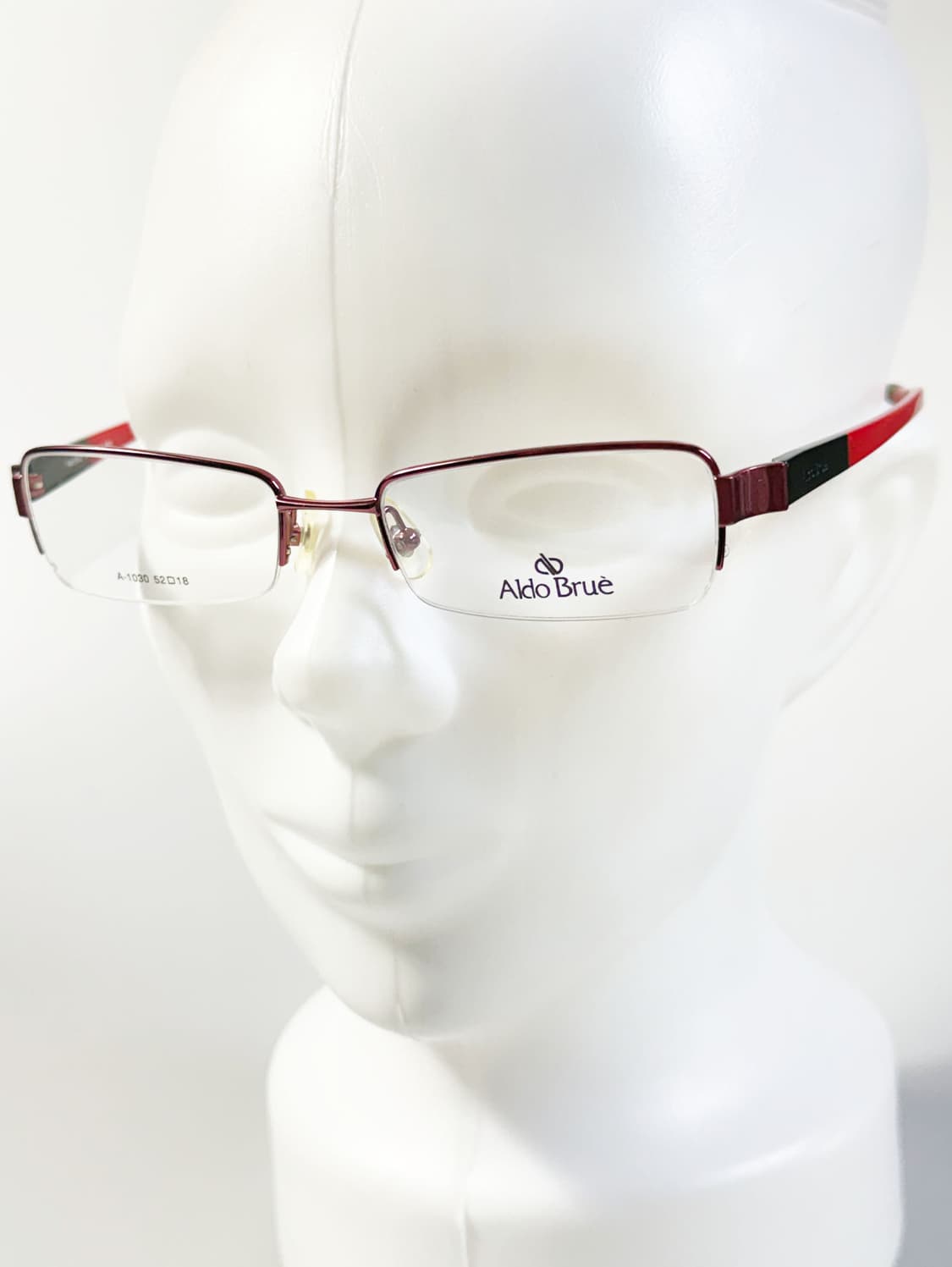 ALDO BRUE 반무테 스퀘어 메탈 프레임 빈티지 안경 상품이미지8