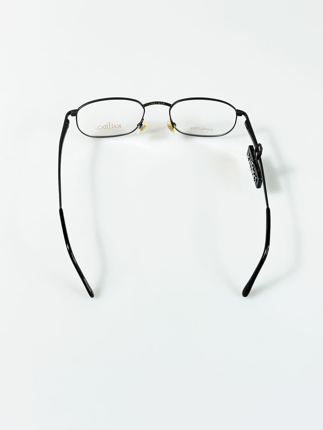 90s KALEIDO 맷블랙 슬림 스퀘어 빈티지 안경 상품이미지5