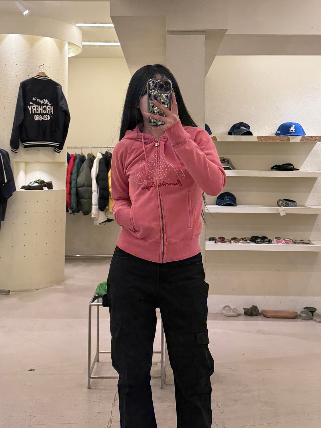 나이키 스크립트 로고 후드집업 U1041 상품이미지1