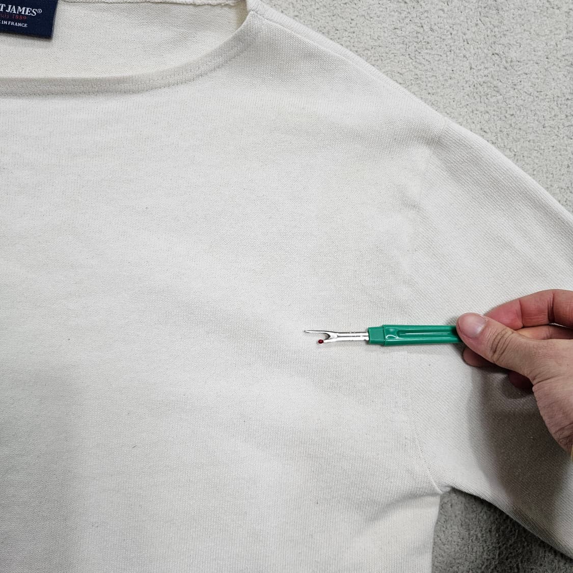 세인트제임스 엘보우 패치 긴팔티 상품이미지9