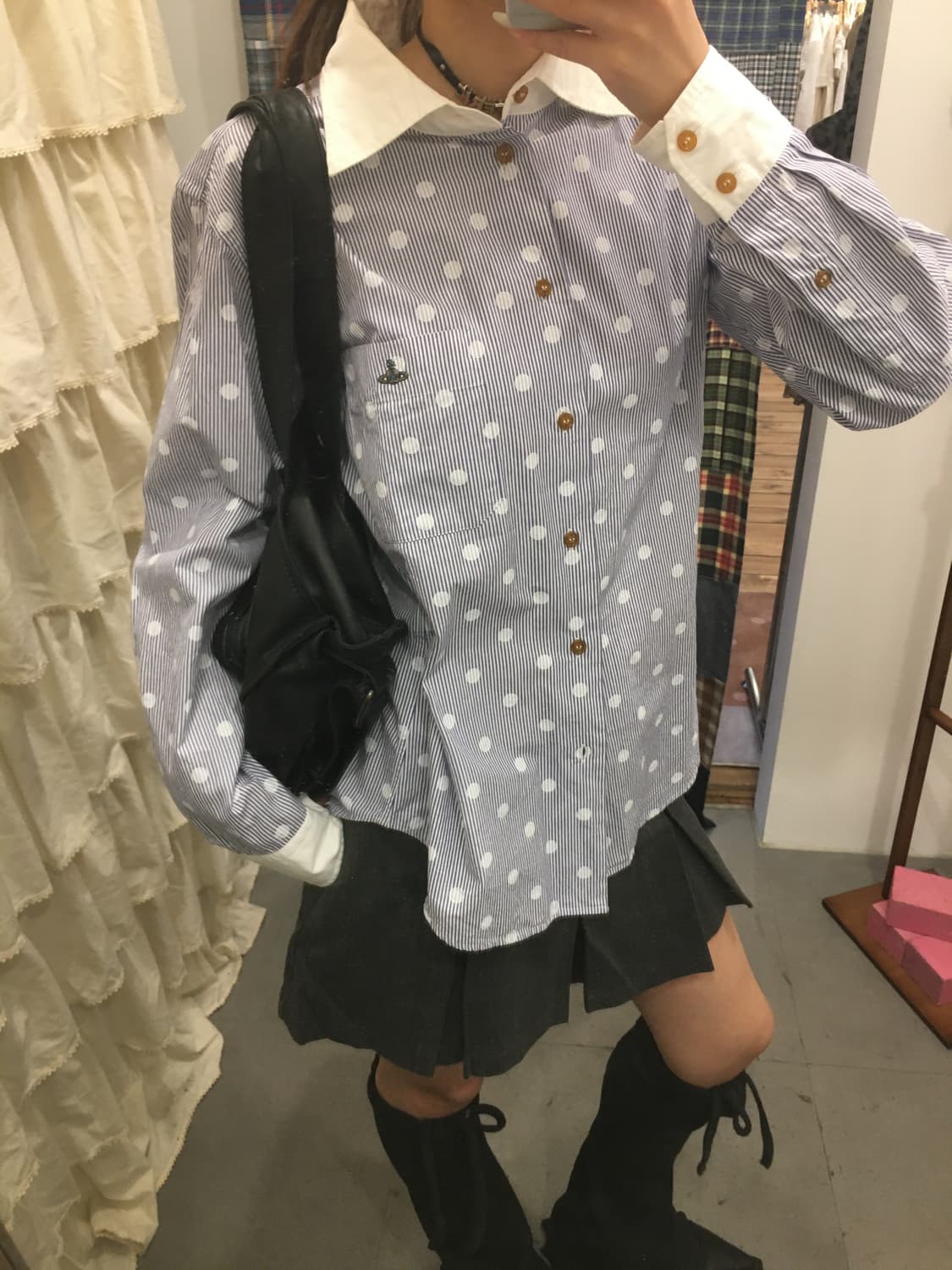 비비안웨스트우드 도트 셔츠 상품이미지1