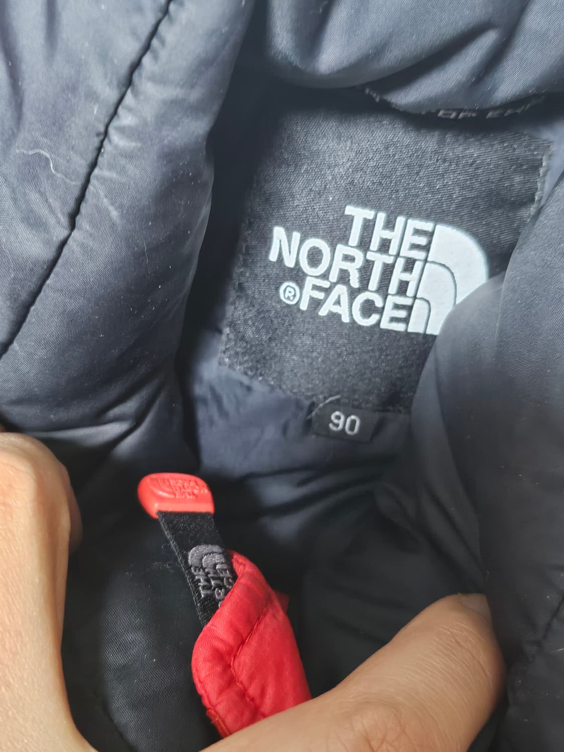 노스페이스 구스다운 눕시 필파워 700 검빨 90 상품이미지5