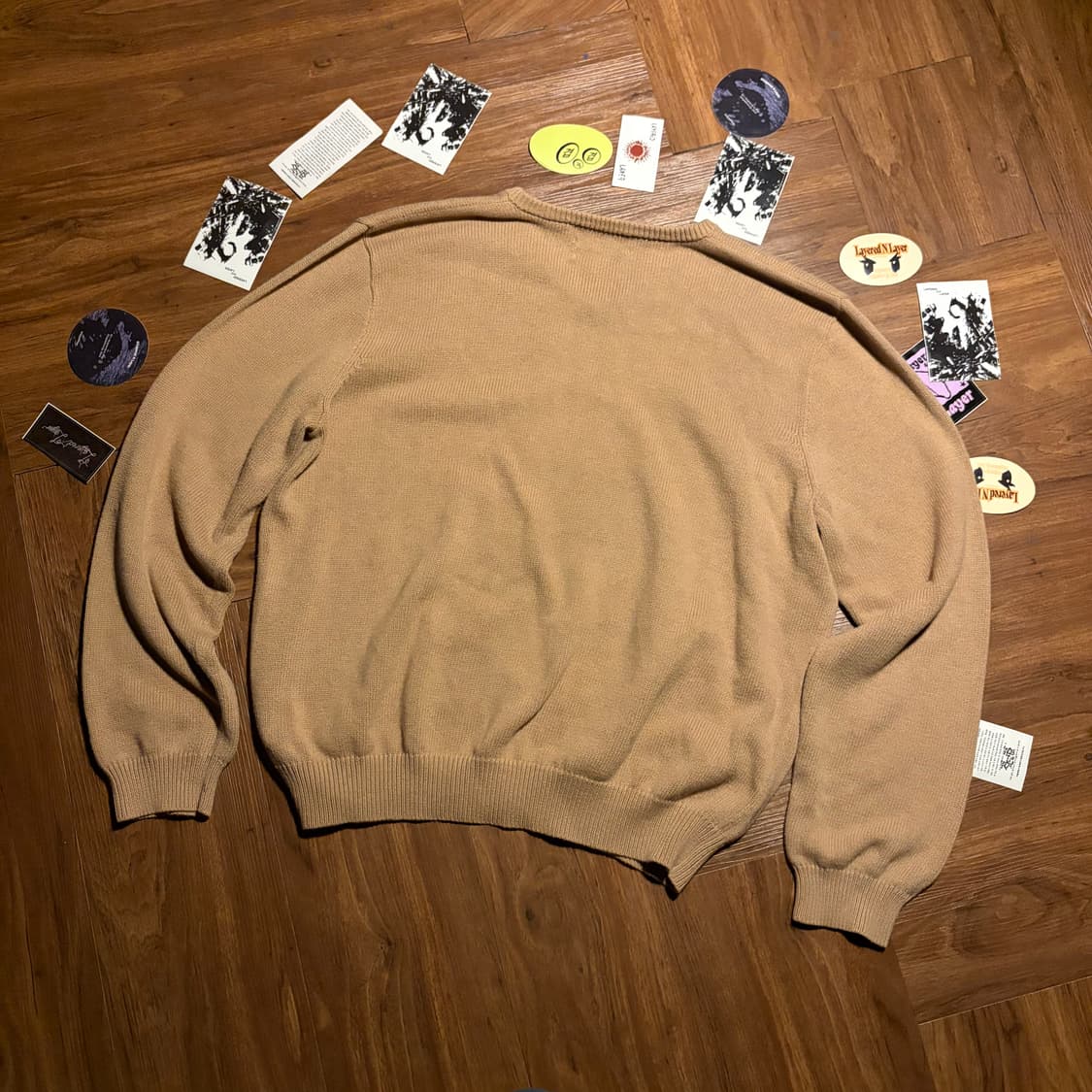 POLO WIDE COTTON V-NECK KNIIT 상품이미지2