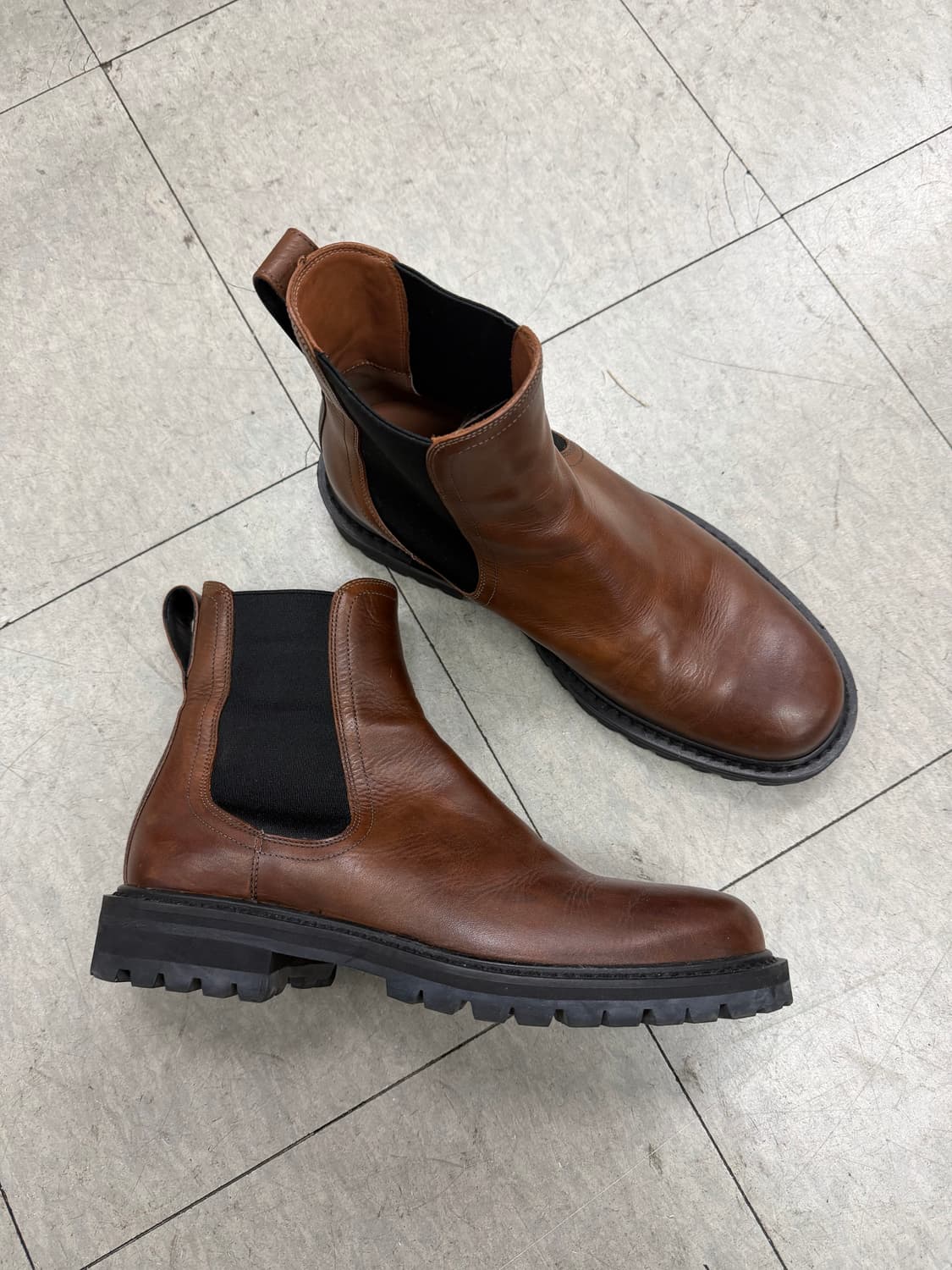 드리스반노튼 첼시부츠 브라운 상품이미지1