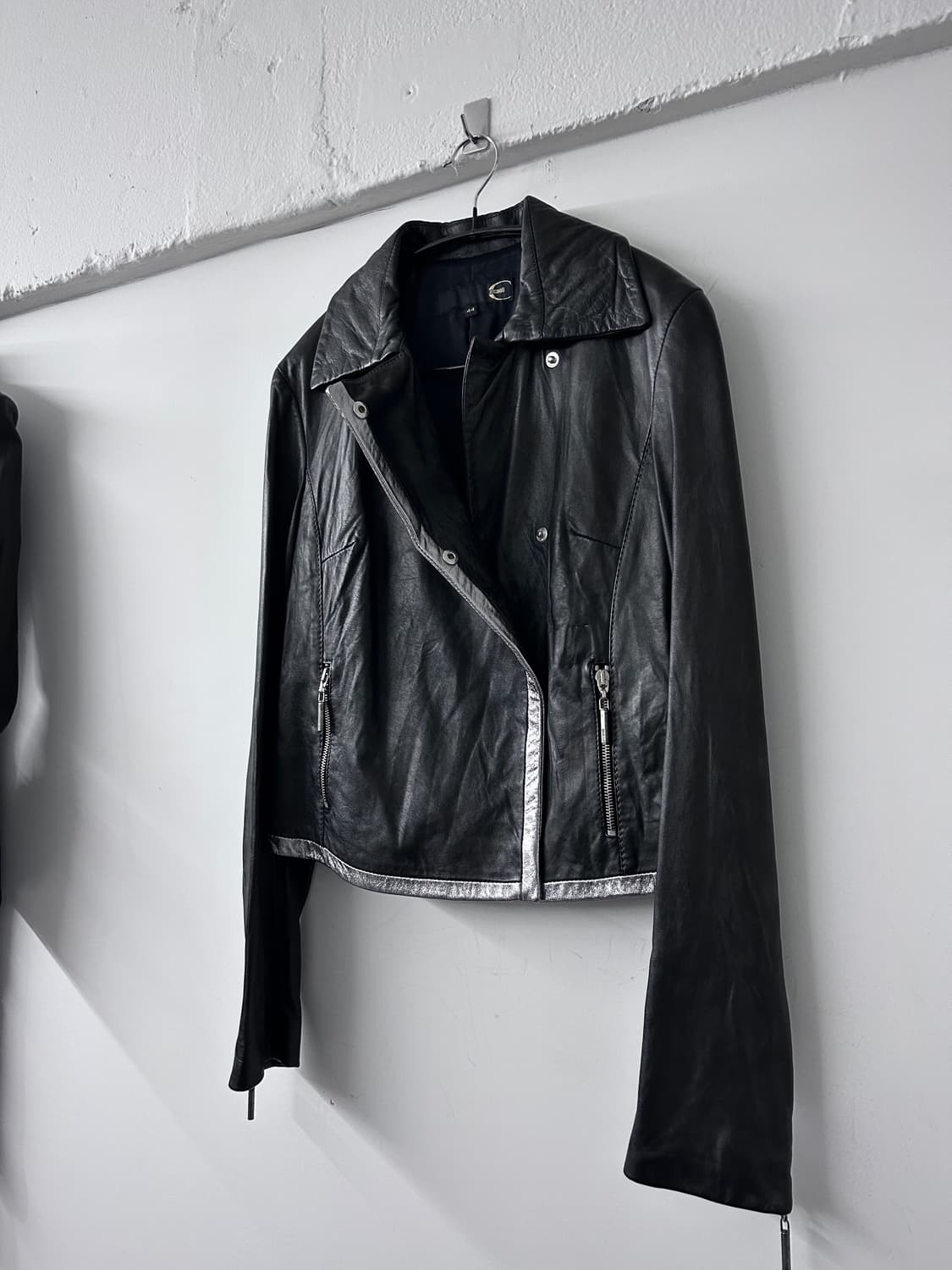 저스트 카발리 실버 라인 램스킨 자켓 상품이미지1