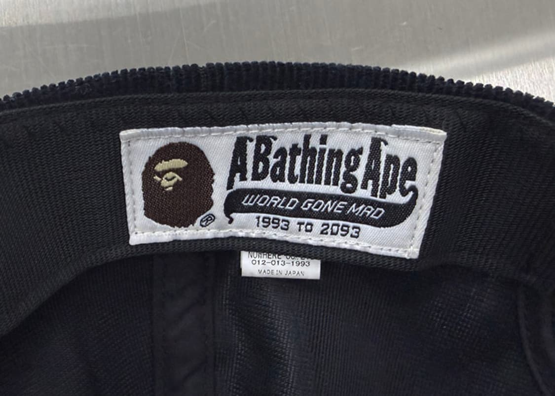 베이프 컬리지 로고 코듀로이 볼캡 상품이미지5