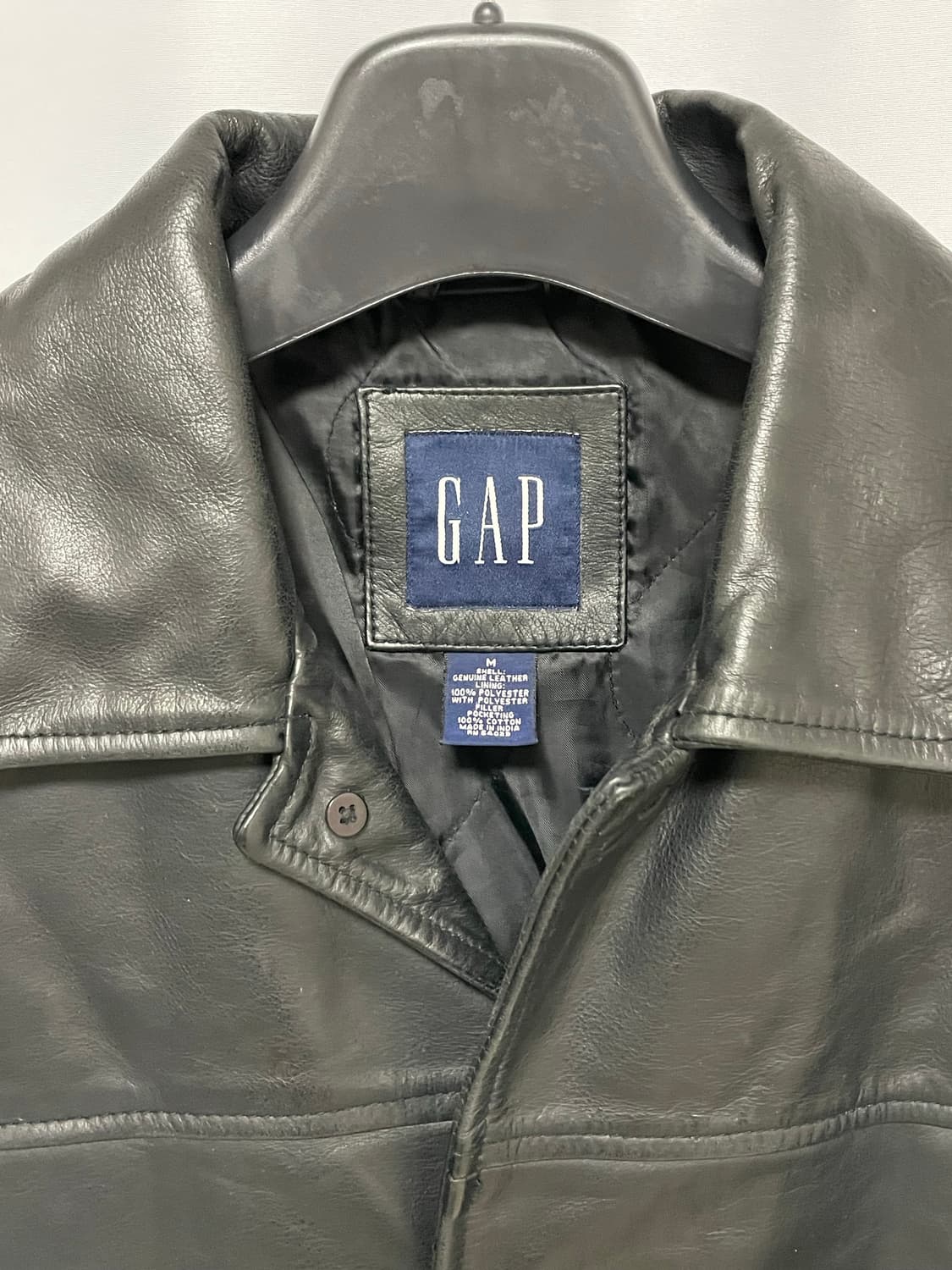 [D.O Archives] 90s 올드갭 레더 카코트 블랙(M) 상품이미지3