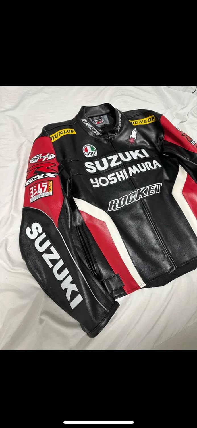 스즈키 레이싱 바이커 레더자켓 xxl 상품이미지2