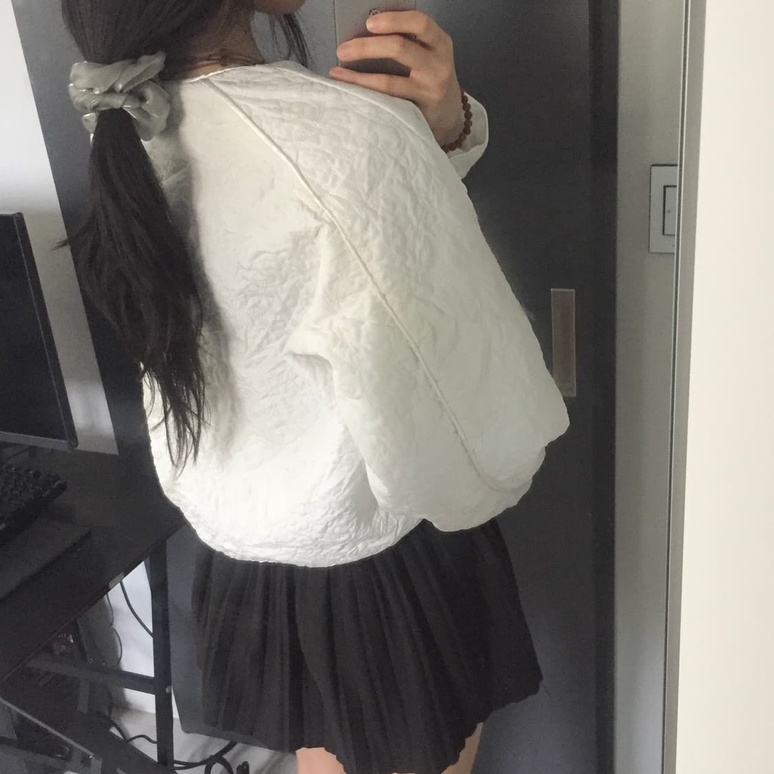 모리걸 러블리 플라워 퀄팅 자켓 상품이미지4