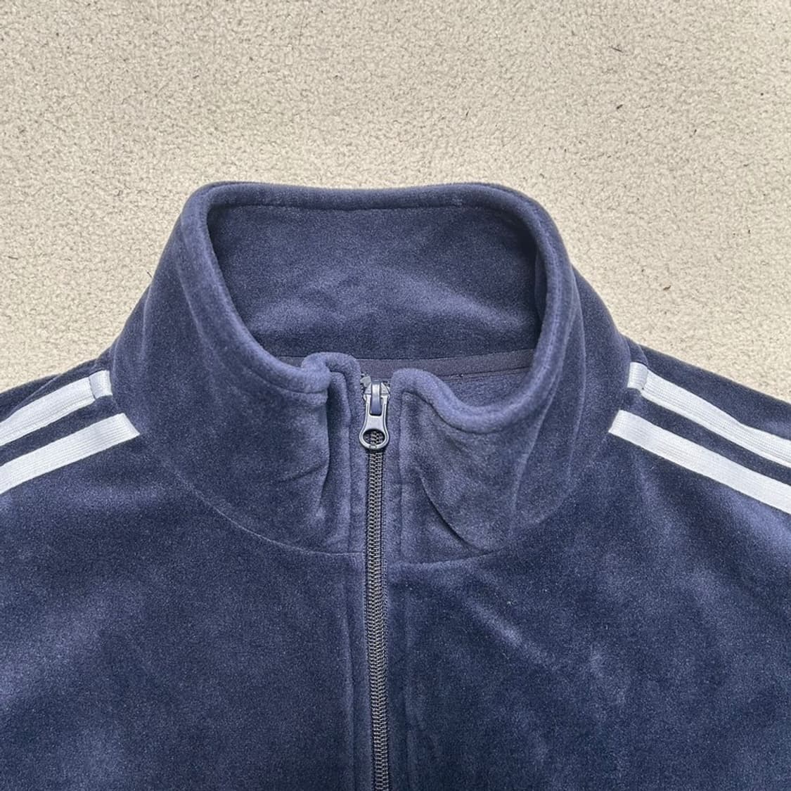 널디 코튜로이 벨벳 트랙 세트 네이비 M 상품이미지3