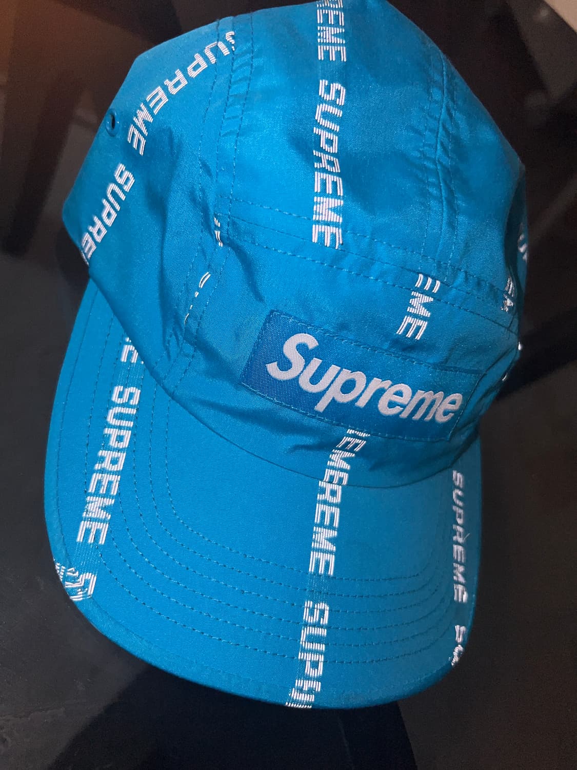 슈프림 볼캡 Supreme Reflective Text Camp Cap 상품이미지1