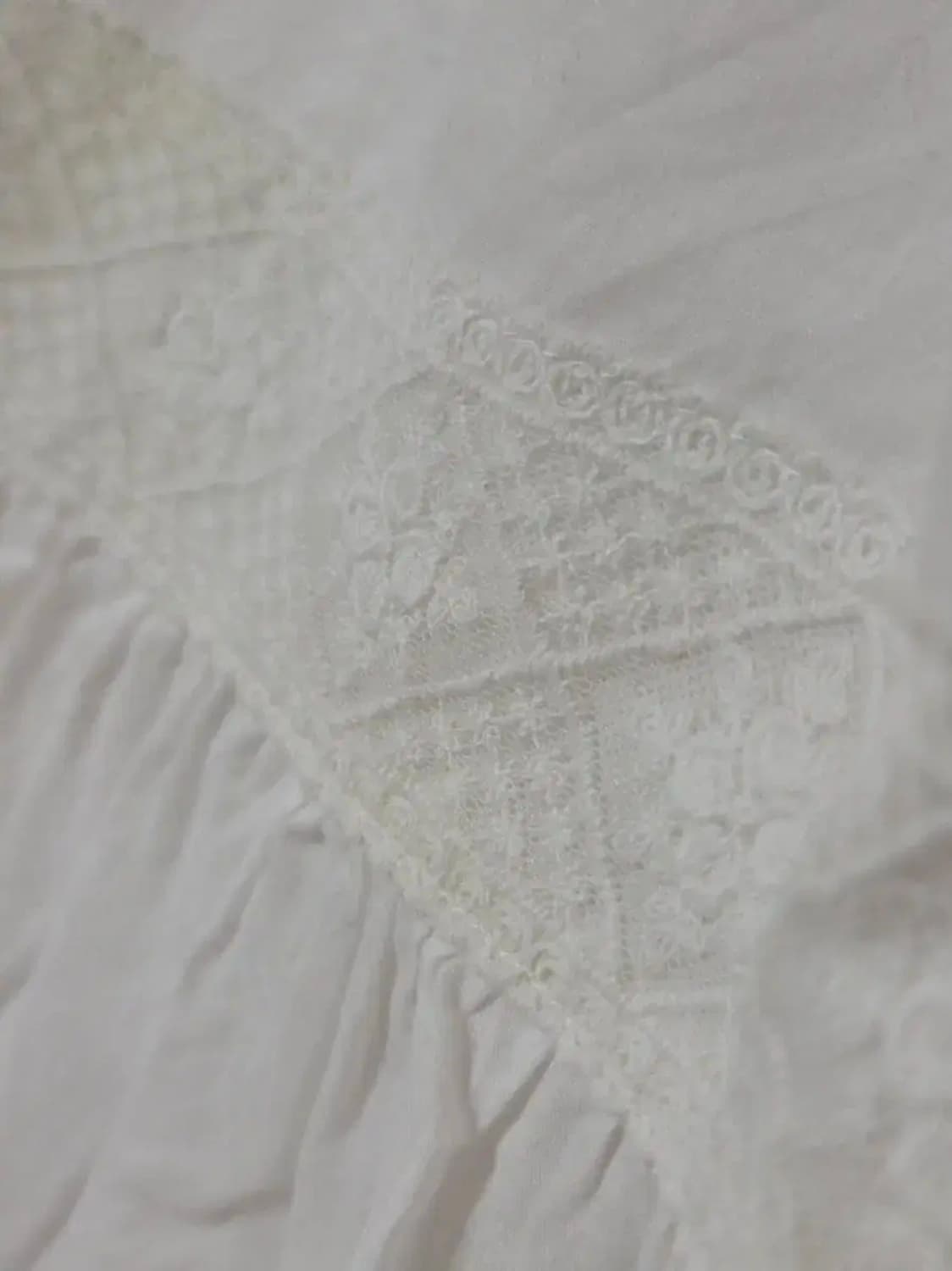 일본빈티지 새제품 화이트 레이스 치마 CINEMACLUB 상품이미지3