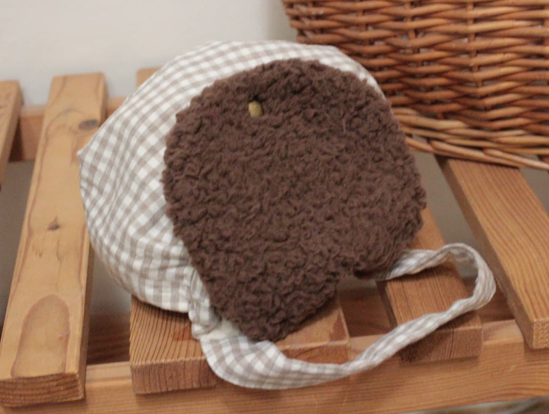 핸드메이드 손잡이 퍼 밴딩 파우치 상품이미지8