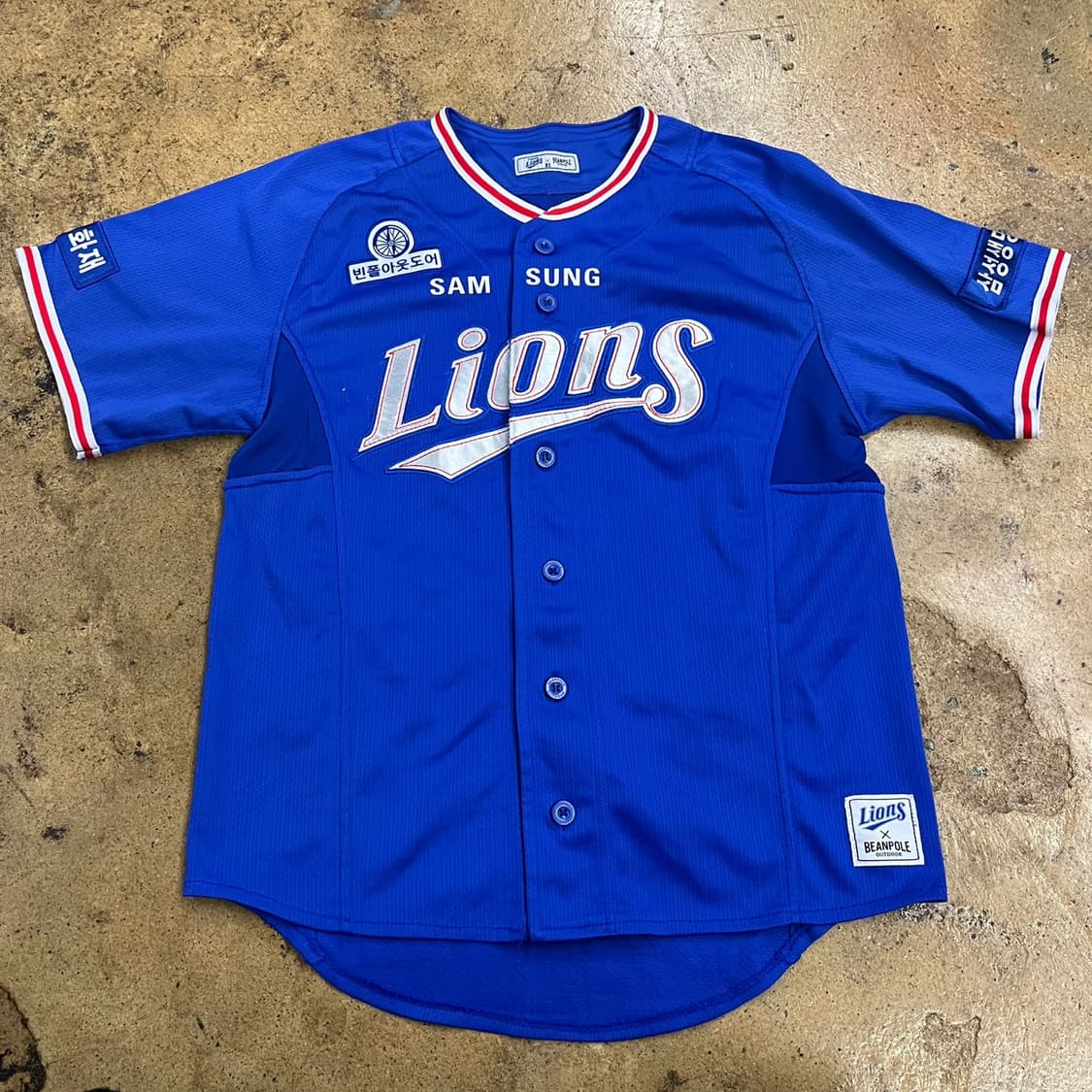 [ 정품/80 ] 빈폴 X 삼성라이온즈 36 이승엽 반팔 야구 유니폼 상품이미지2