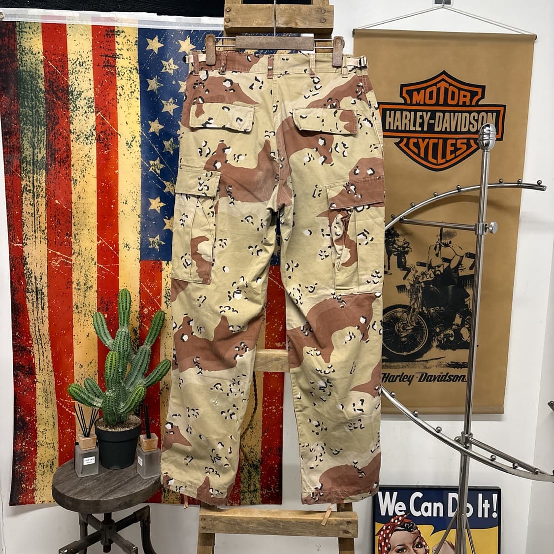 90s 오리지널 밀리터리 미육군 초코칩카모 BDU 카고팬츠 N949 상품이미지2