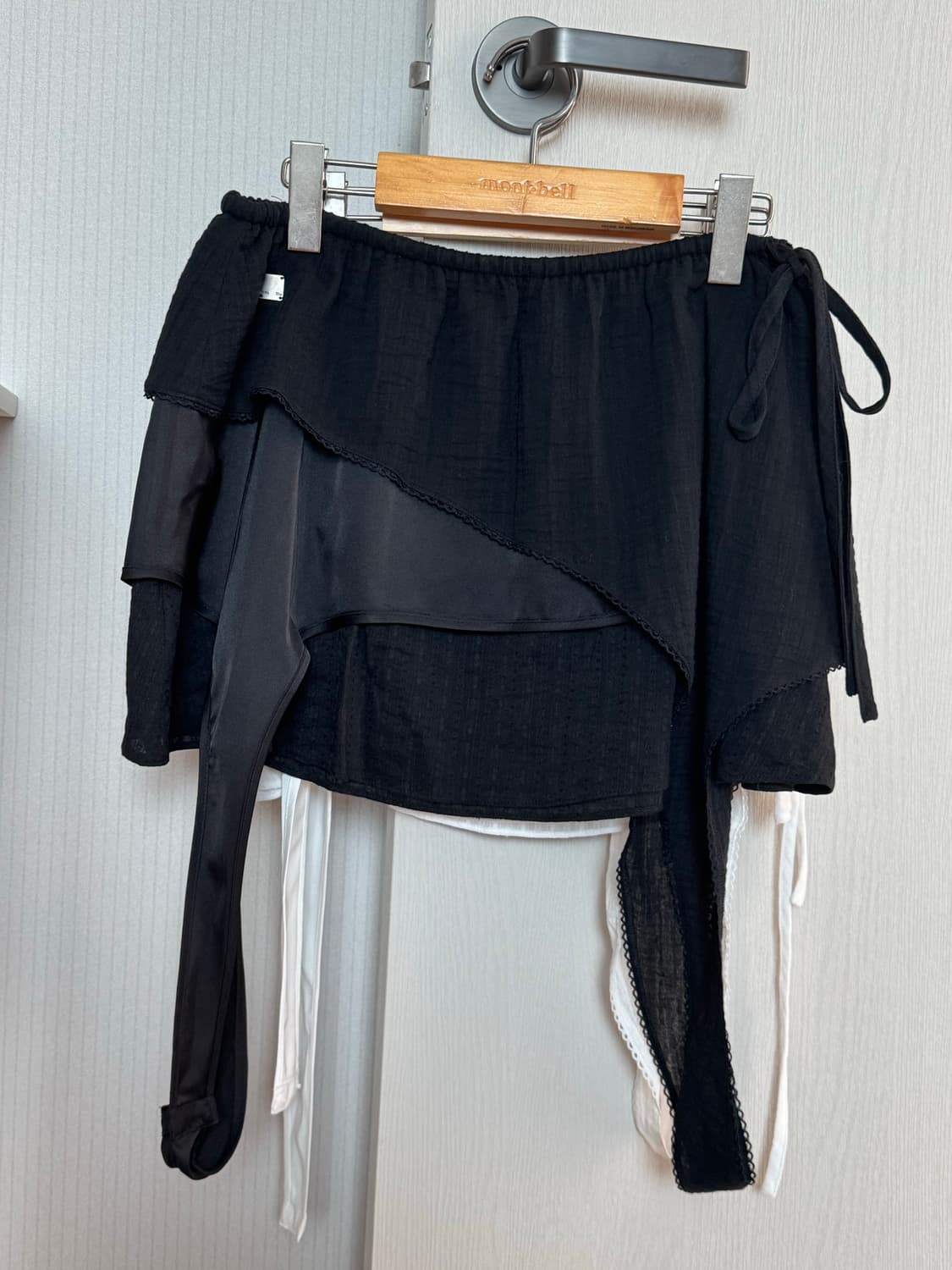 마뗑킴 랩 스커트 블랙,화이트 두개  상품이미지3