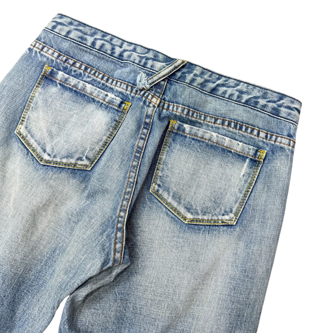 JPN 카고 지퍼디테일 워싱 데님 부츠컷팬츠 상품이미지7