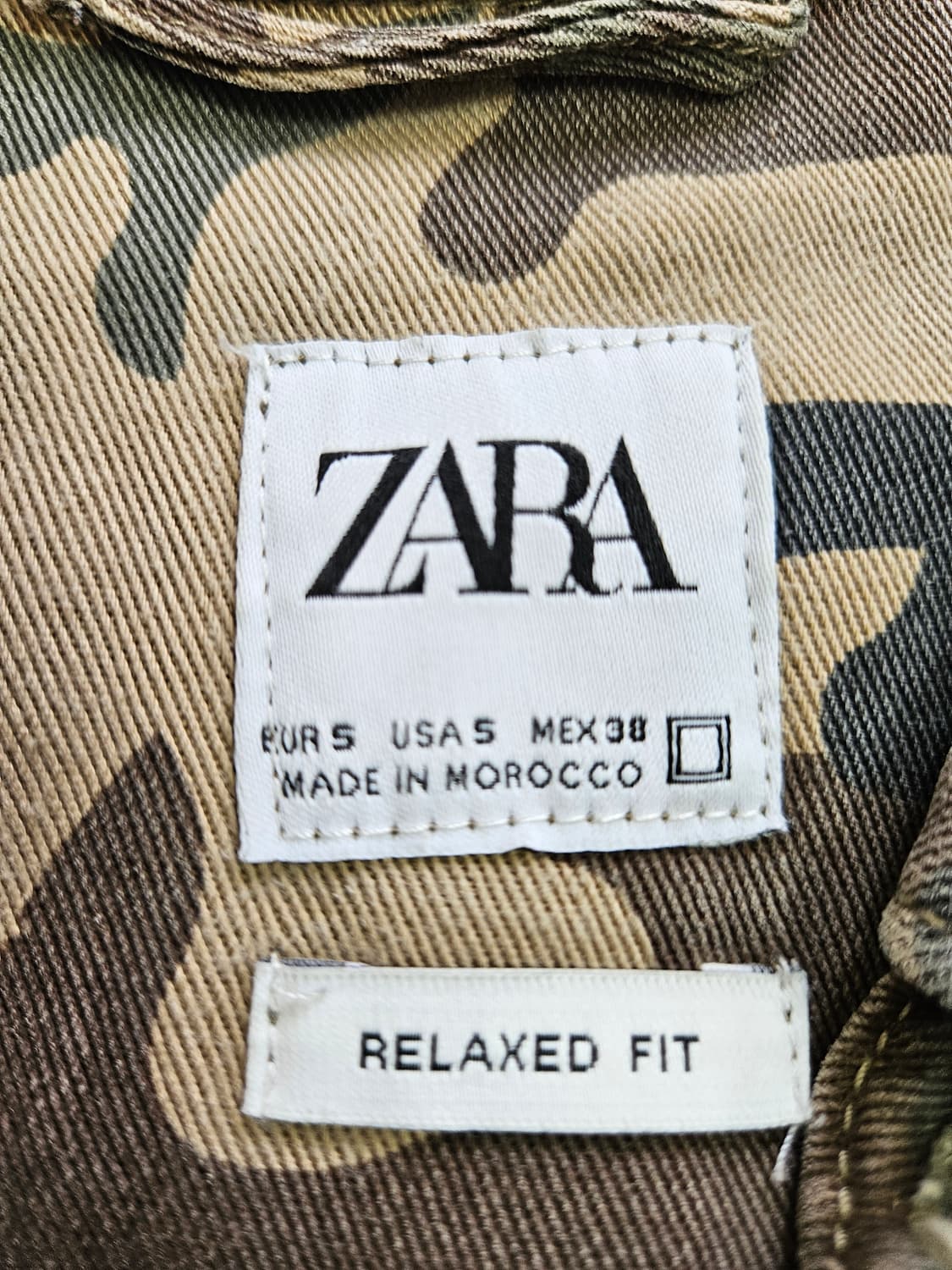 ZARA 카모플라쥬 릴렉스핏 셔츠 상품이미지3