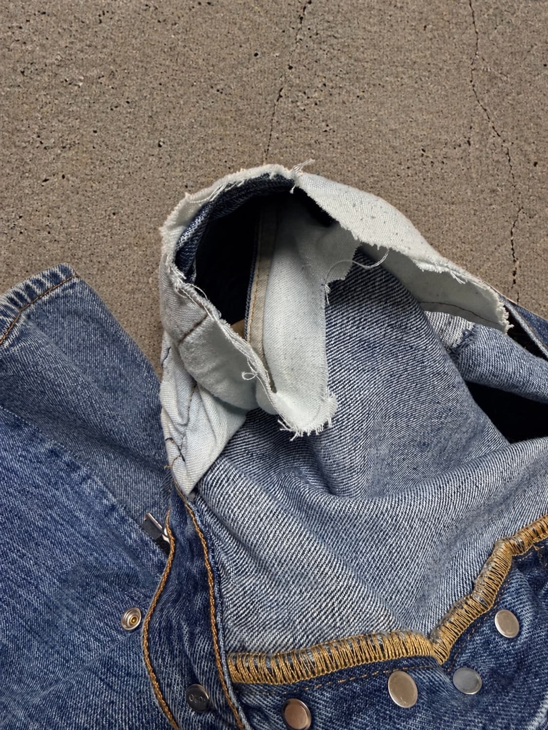 OLDPARK BAGGY JEANS, BLUE L 상품이미지9