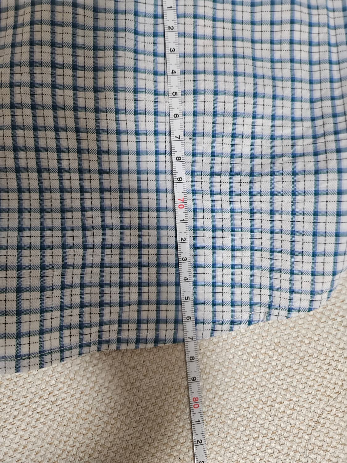 해브해드 체크셔츠 블루화이트 상품이미지8