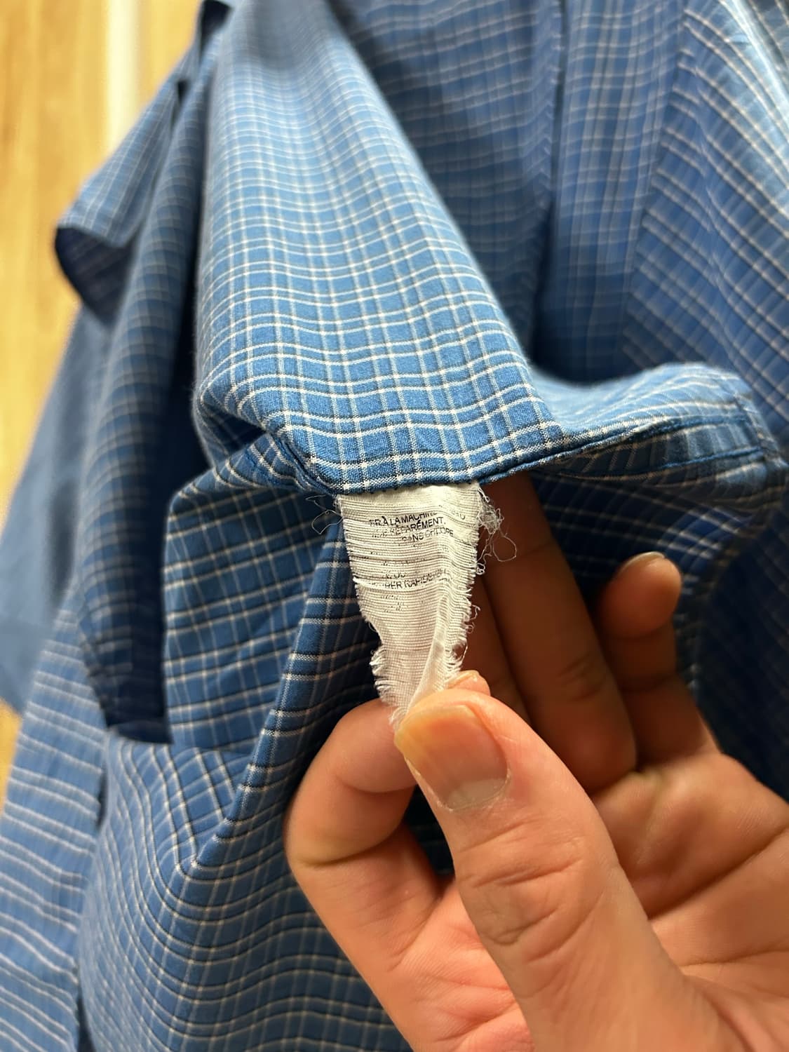 챕스 랄프로렌 블루 체크 반팔셔츠 상품이미지4