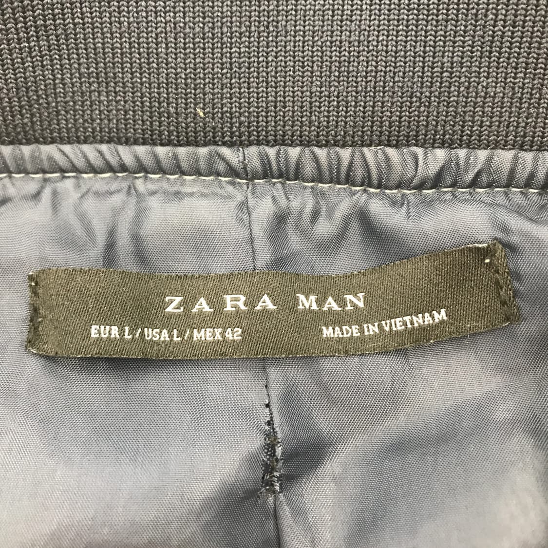 자라 그레이 봄버 블루종자켓 [L] 상품이미지5