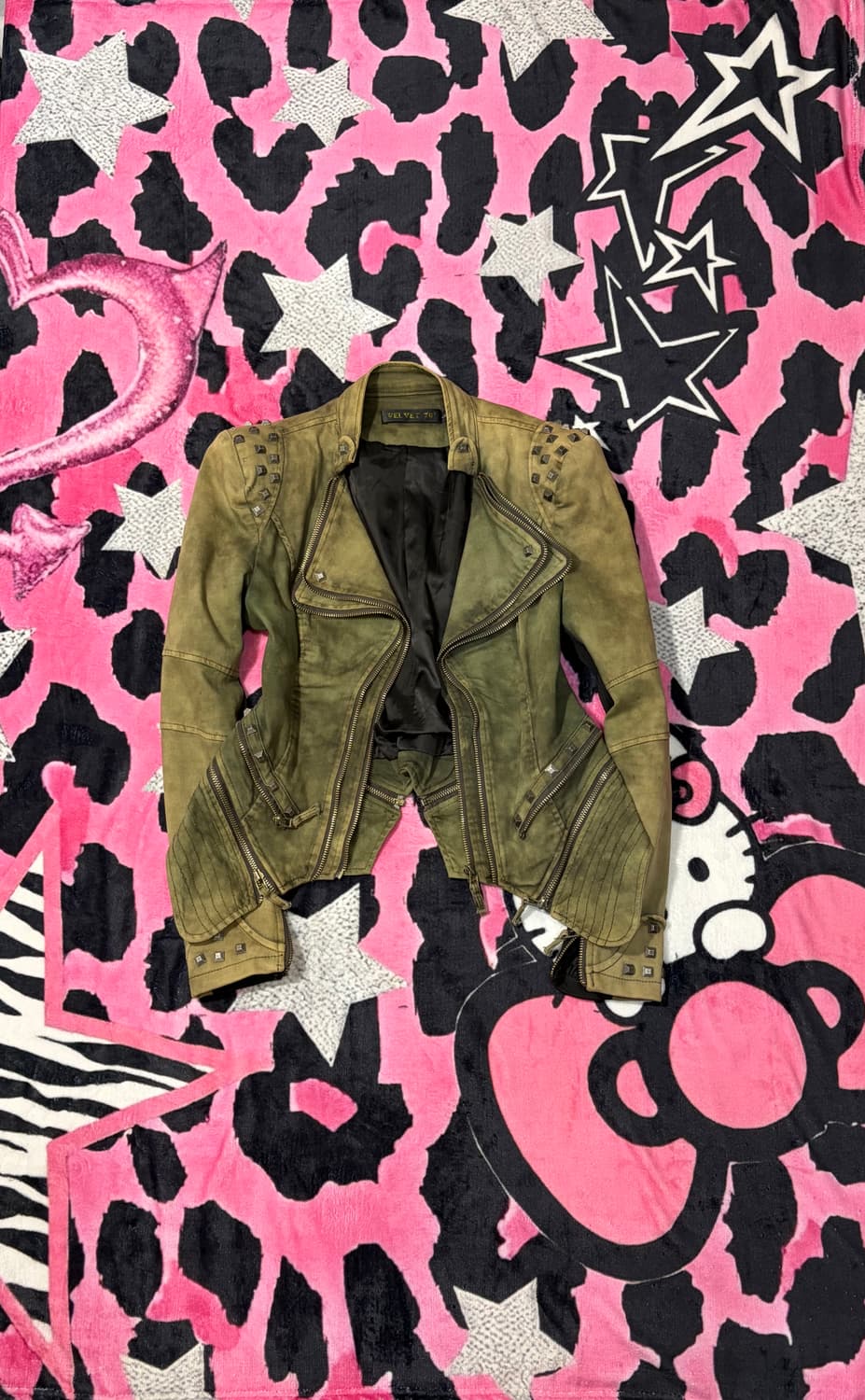 v-kei Grunge stud Rider jacket 상품이미지2