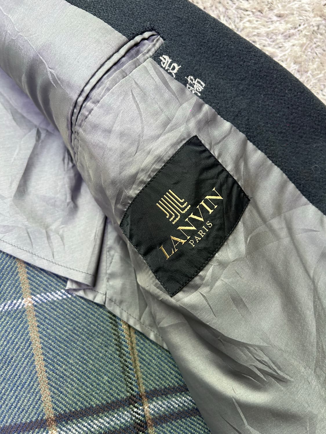 일본판 랑방 캐시미어 혼방 블레이저 사이즈 105 상품이미지3