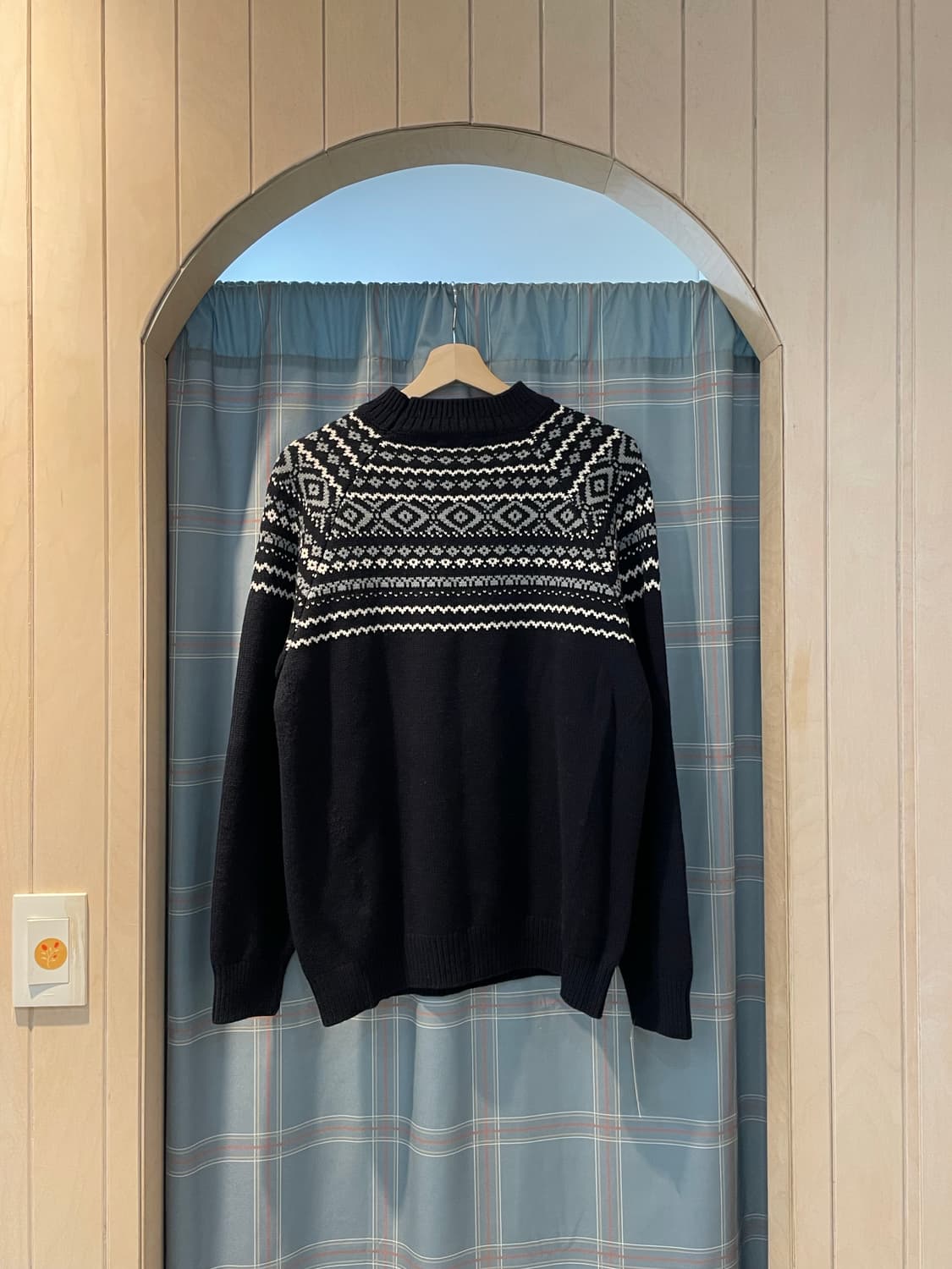 일본빈티지 페어아일니트 상품이미지3