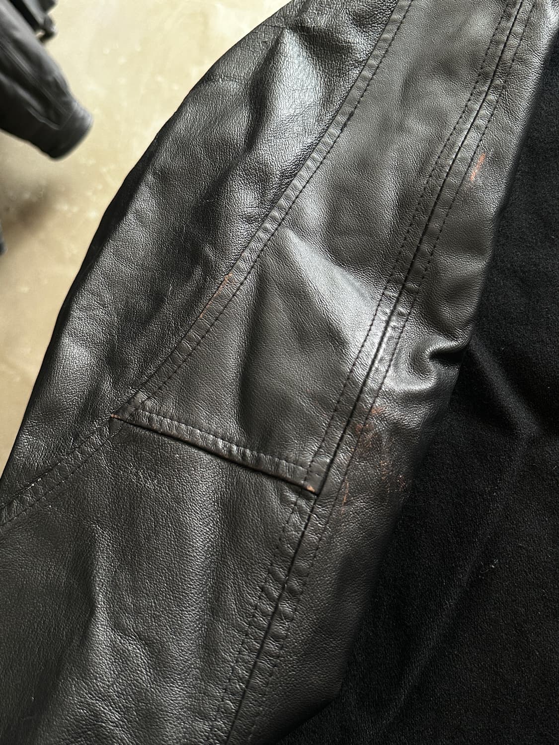  KENWORTH TRUCK CENTRES 울 레더 바시티 자켓 상품이미지6