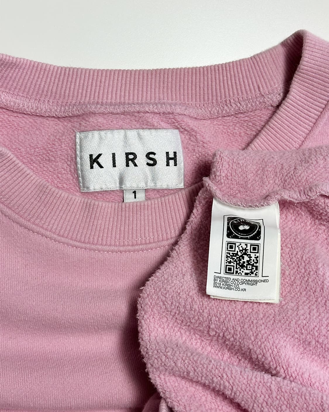 키르시 체리 맨투맨 핑크 상품이미지3